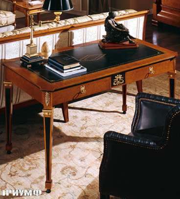 Итальянская мебель Colombo Mobili - Рабочий стол в имперском стиле арт.133 кол. Perosi