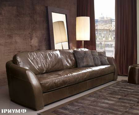 Итальянская мебель Ulivi  - диван-в-коже-Rubens-plus