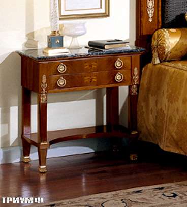 Итальянская мебель Colombo Mobili - Прикроватный столик в имперском стиле арт.147 кол. Bellini 