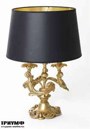 Итальянская мебель Chelini - Настольная лампа массив дерево, золочение