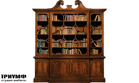 Американская мебель Baker - Chippendale Mahogany Bookcase
