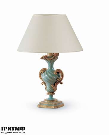 Итальянская мебель Chelini - Настольная лампа классика из массива дерева