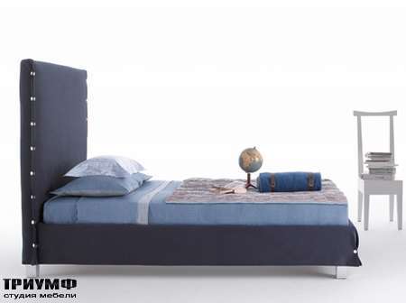 Итальянская мебель Orizzonti - кровать White с высокой спинкой