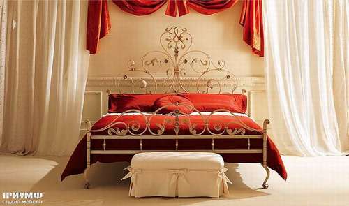 Итальянская мебель Giusti Portos - Спальняс подушками и покрывалом Rondo