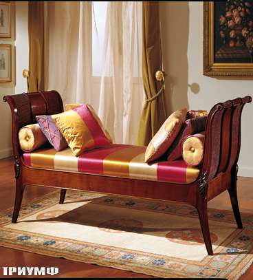 Итальянская мебель Colombo Mobili - Диван-кровать в английском стиле арт.209 кол. Mascagni вишня 