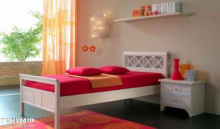 Итальянская мебель Julia - Кровать детская с тумбой, модель deco