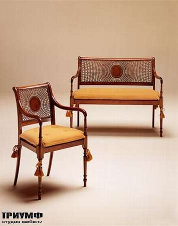 Итальянская мебель Medea - Диван классика арт. 114,  кресло арт. 113