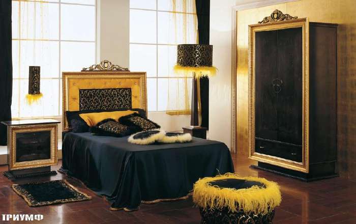Итальянская мебель Altamoda - Кровать с короной 