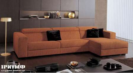 Итальянская мебель CTS Salotti - Диван угловой с валиками, модель Swing