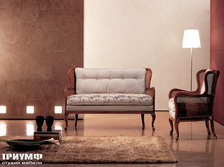 Итальянская мебель Medea - Диван с простеганной спинкой, классика