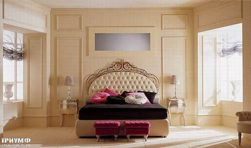 Итальянская мебель Giusti Portos - Спальня с изголовьем capitone Soliel