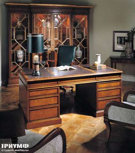 Итальянская мебель Francesco Molon - Стол с кожаной столешницей