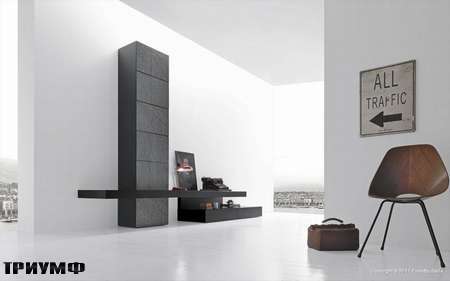 Итальянская мебель Presotto - кабинет с панелями из камня