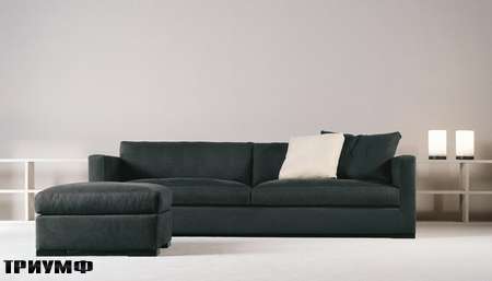 Итальянская мебель Meridiani - диван Belmondo XL с пуфом