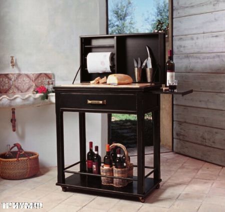 Итальянская мебель Tonin casa - стол для готовки в  мини кухню из массива