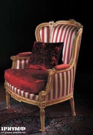 Итальянская мебель Ezio Bellotti - Кресло в полосатой ткани