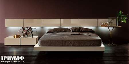 Итальянская мебель Pianca - Кровать People Tatami с подвесными шкафами
