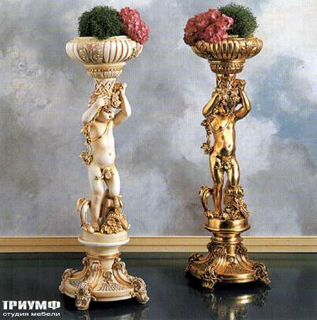 Итальянская мебель Silik - Скульптурная подставка с вазонами