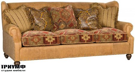 Американская мебель King Hickory - Lucy Leather Fabric Sofa