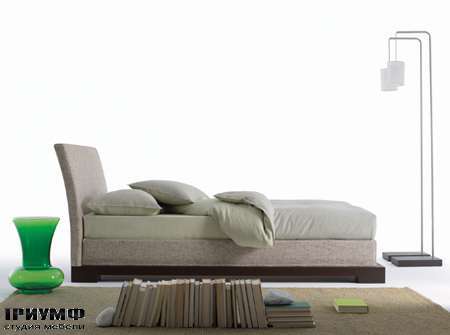 Итальянская мебель Orizzonti - кровать Andaman отделка ткань