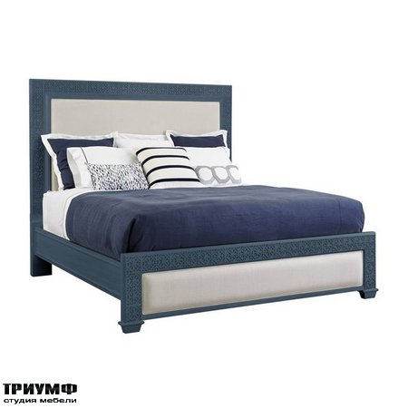 Oasis-Catalina Panel Bed Queen Size in Cotswold Blue