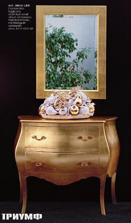 Итальянская мебель Tonin casa - комод барочный золотой
