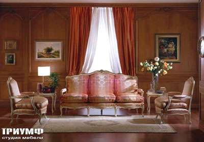 Итальянская мебель Zanaboni - Мягкая мебель Luigi XV массив дерева, шёлк
