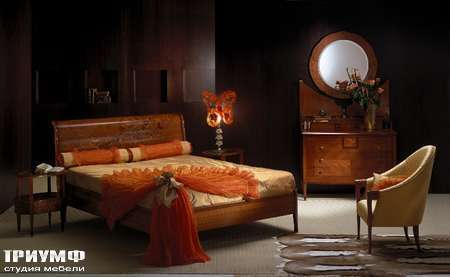 Итальянская мебель Carpanelli Spa - Кровать Zebrano LE01