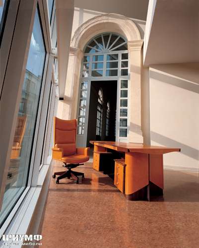 Итальянская мебель Mascheroni - Рабочее место Planet – письменный стол и кресло