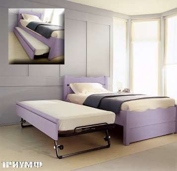 Итальянская мебель De Baggis - Кровать с выдвижным доп. спальным местом 20-582 