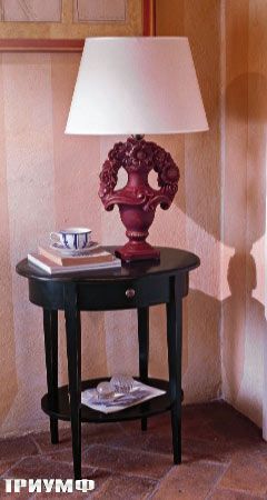 Итальянская мебель Tonin casa - круглый столик с ящиком