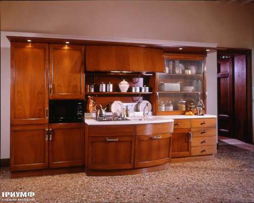 Итальянская мебель Arca - Кухня Lofty со скруглённой базой