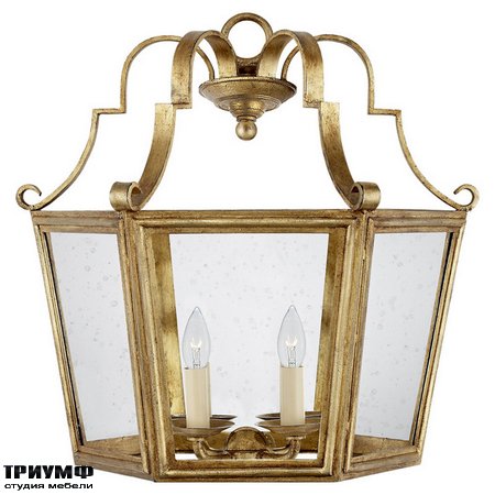 Американская мебель Ralph Lauren Home - FRANCOISE SCONCE IN GILDED IRON WITH CLEAR GLASS