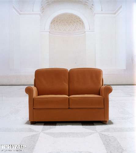 Итальянская мебель Mascheroni - Диван кабинетный Cocooning двухместный из кожи
