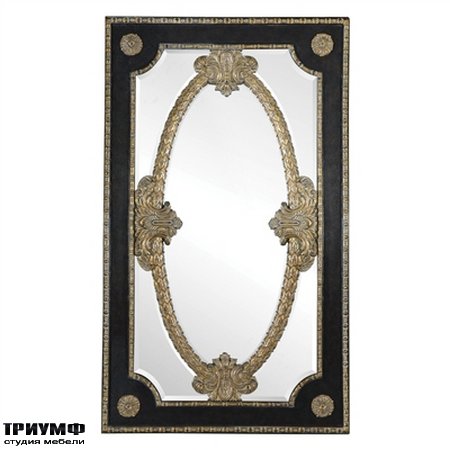 Американская мебель Maitland-Smith - Ambassador Leather Inlay Floor Mirror