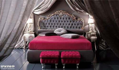 Итальянская мебель Giusti Portos - Кровать с изголовьем Amadeus