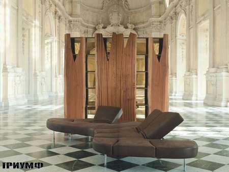 Итальянская мебель Edra - стенка и диван Flap