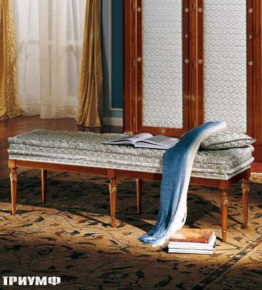 Итальянская мебель Colombo Mobili - Банкетка в имперском стиле арт.353 кол. Paganini