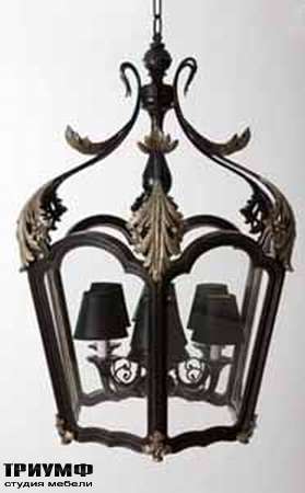Итальянская мебель Chelini - Люстра, в стиле фонарь, дерево, стекло