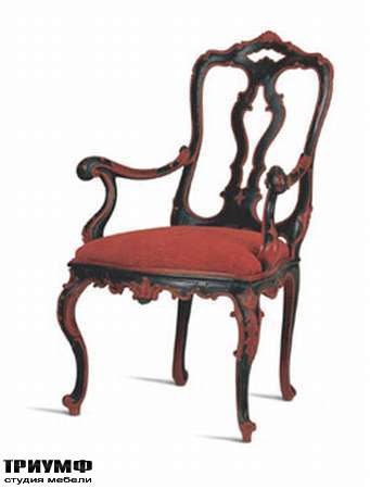 Итальянская мебель Chelini - Стул винтажный красно-черный