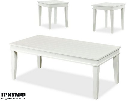 Американская мебель Klaussner - Manchester White 3PAK Tables