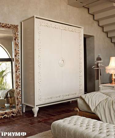 Итальянская мебель Volpi - шкаф Angelica/Capri с орнаментом