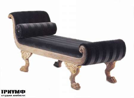 Итальянская мебель Chelini - Кушетка со спинкой арт.527