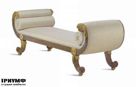 Итальянская мебель Chelini - Кушетка закруглённая с валиками арт. 691