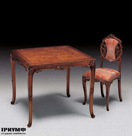 Итальянская мебель Medea - Стол квадратный с радикой, арт. 19
