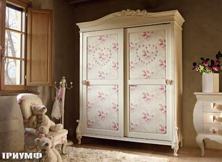Итальянская мебель Volpi - шкаф с ангелочками Diletta/Capri