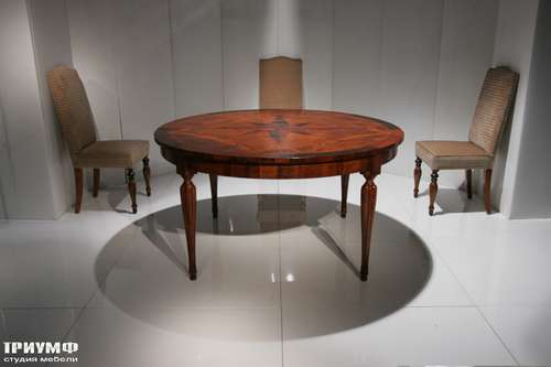Итальянская мебель Cornelio Cappellini - Стол круглый с инкрустацией