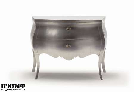 Итальянская мебель Moda by Mode - Комод Concept с ящиками в серебре