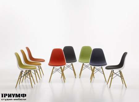 Швейцарская  мебель Vitra  - plastic side chairs 
