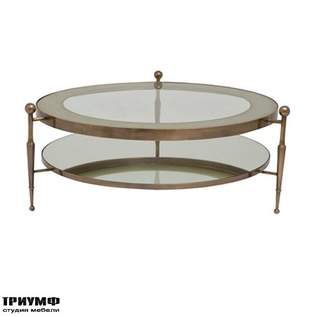 Американская мебель la Barge - French Bronze Finished Round Cocktail Table